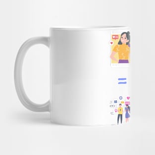 social media Mug